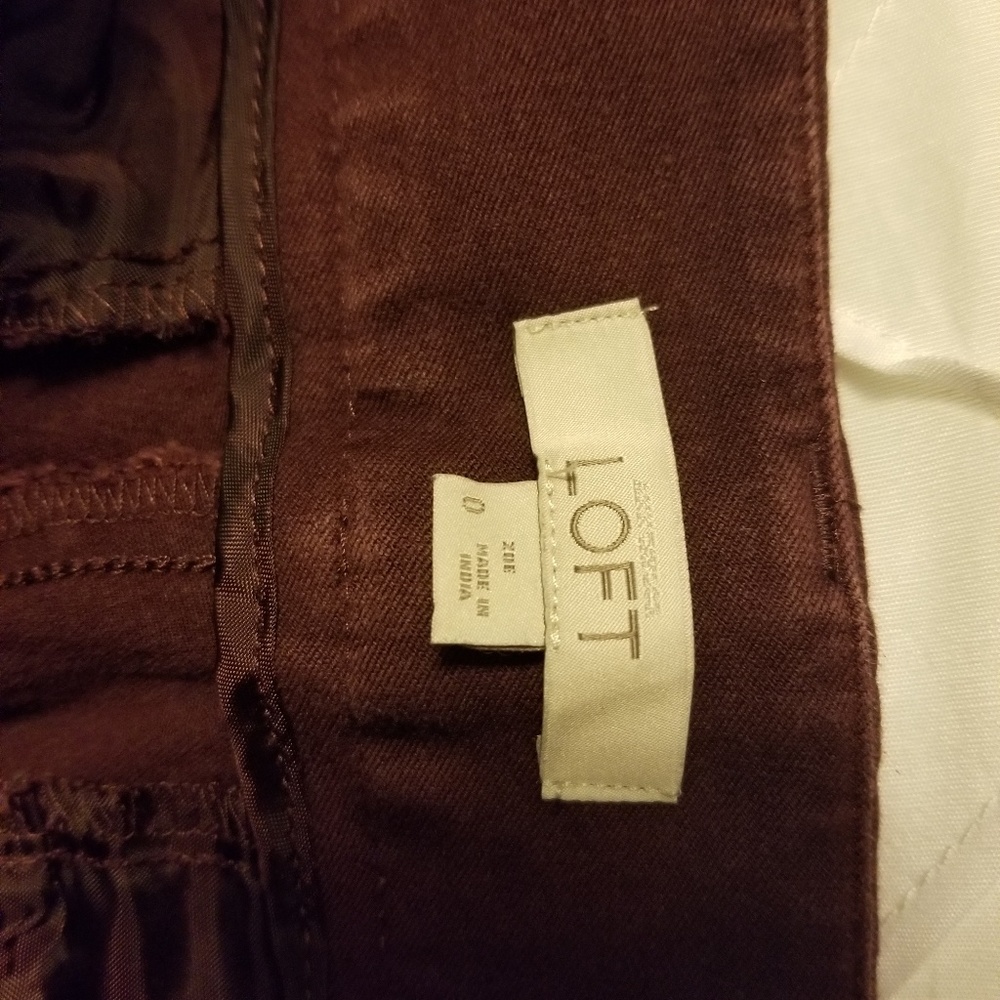LOFT skinny marissa ankle pants size 0 - Picture 2 of 2